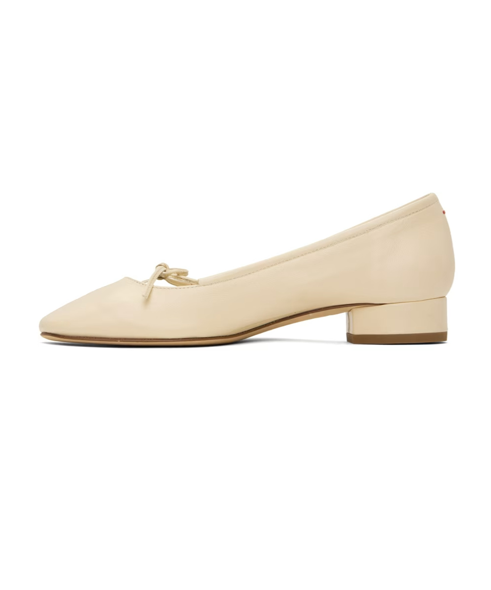 Aeyde Low-heeled Ballet Shoes In Nude