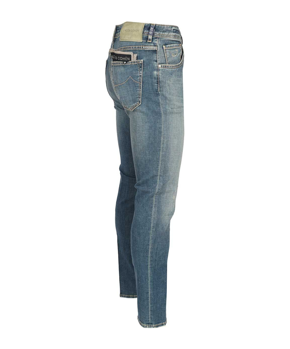 Jacob Cohen Logo Patch Slim-fit Jeans In Multi