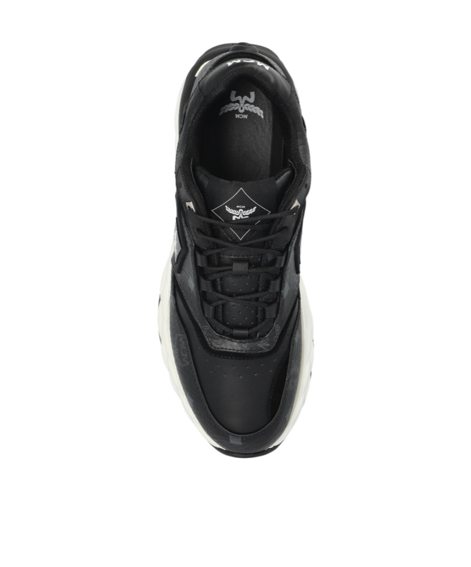 Mcm Skywander Sneakers In Visetos In Black