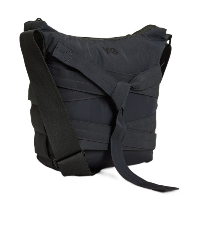 Y-3 Cinch Shoulder Bag In Black