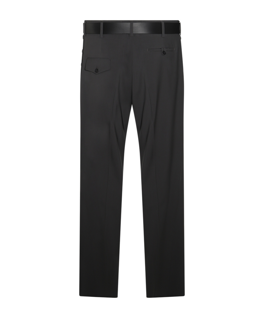 Moschino Straight Leg Trousers With Pockets And Belt Loops In Black