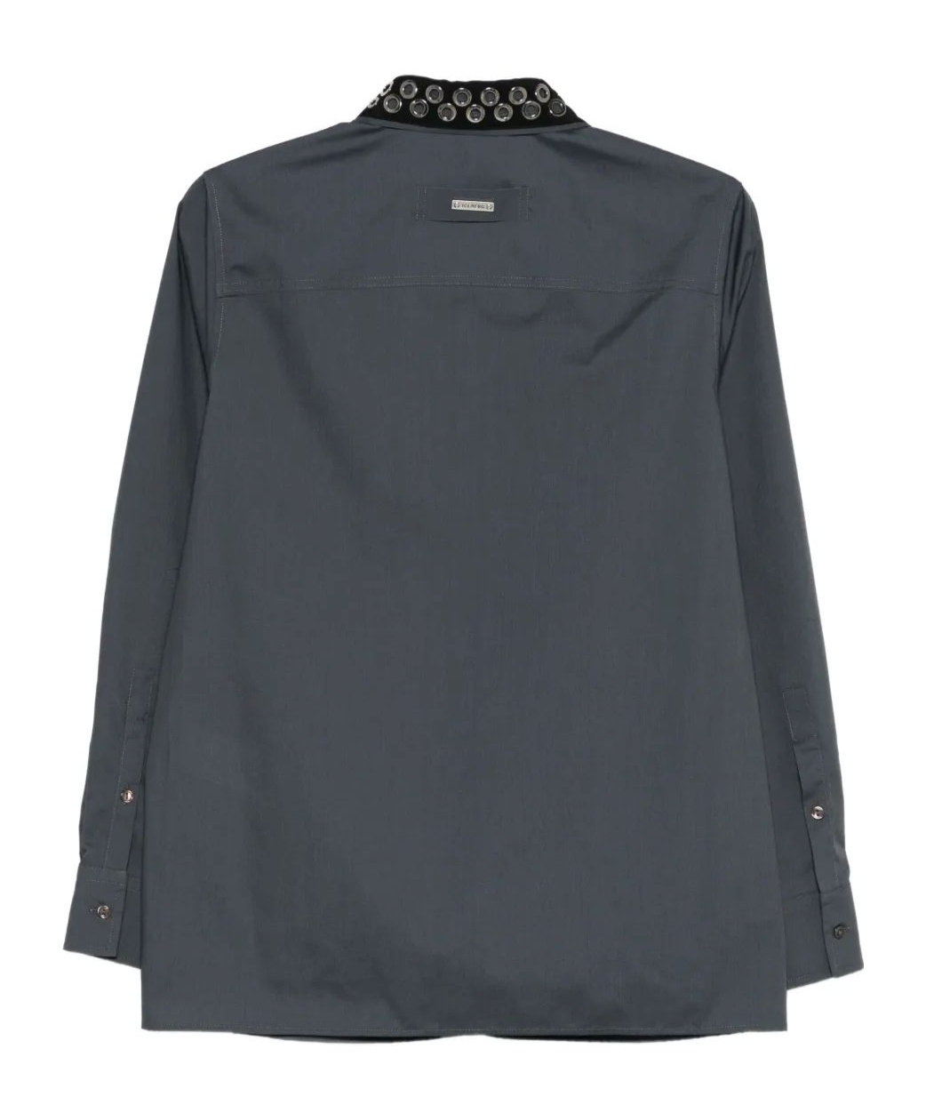 Iceberg Embellished-collar Shirt In Black