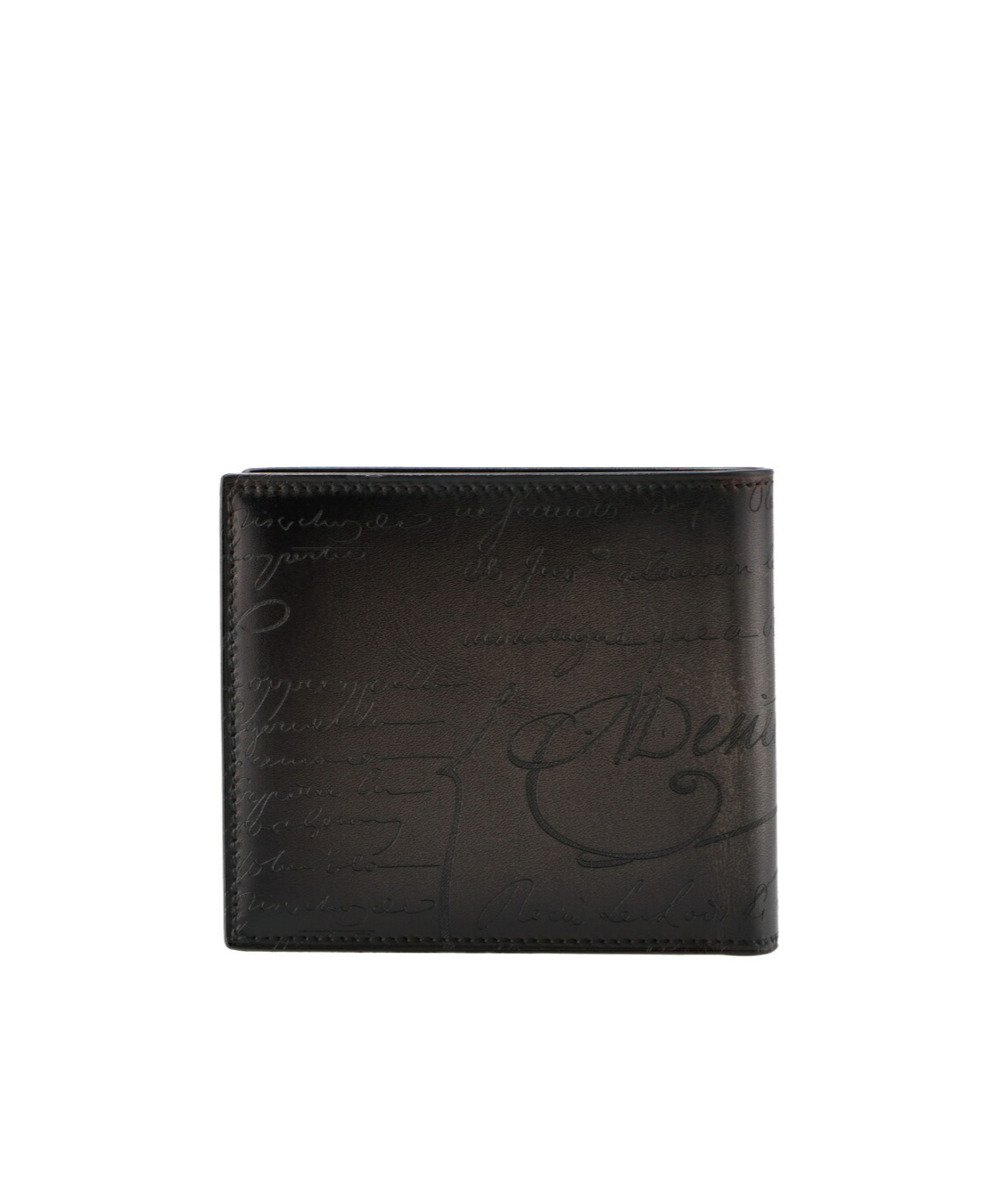Berluti Double-fold Wallet In Black