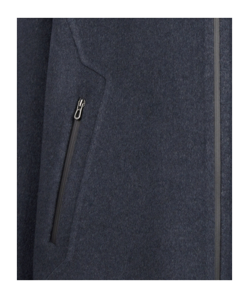Sease Cappotto Cashmere Double Con Cerniera In Blue