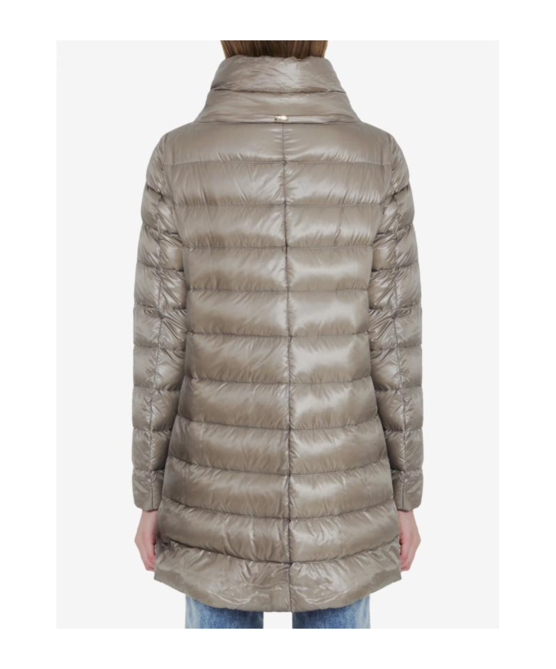 Herno Down Jacket In Nylon In Gray