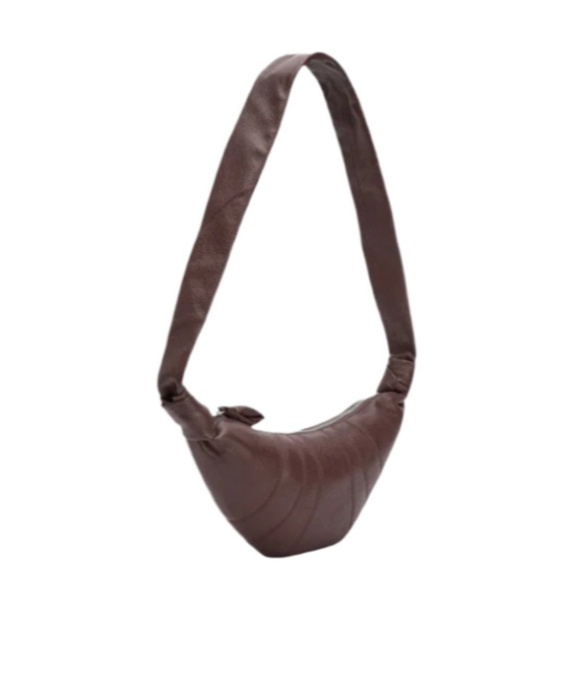 Lemaire Womens Dark Chocolate Croissant Medium Leather Cross-body Bag In Brown