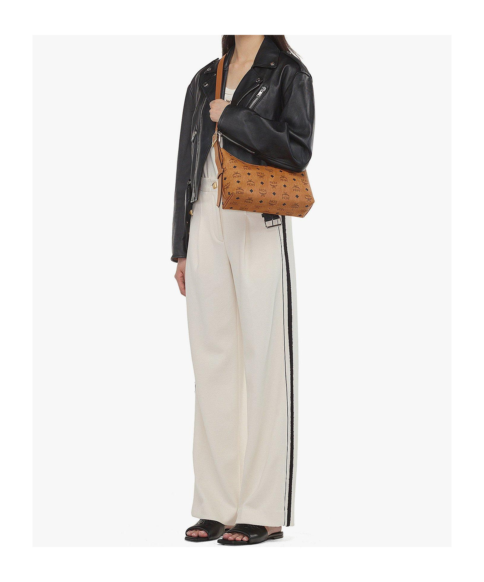 Mcm Adjustable Shoulder Strap Shoulder Bag In Brown