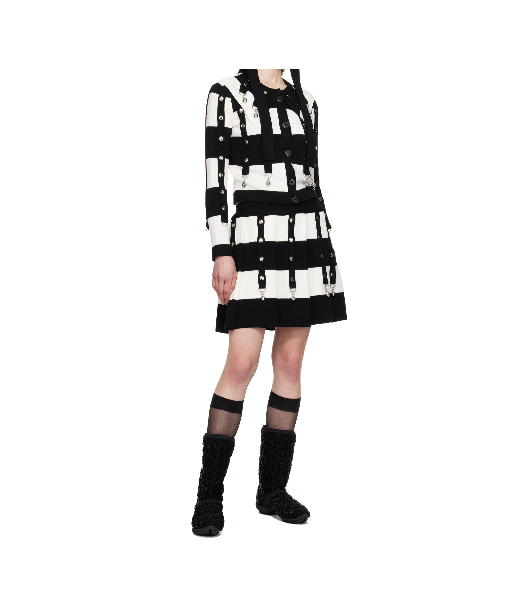 Chopova Lowena Long-sleeved Cardigan In Black