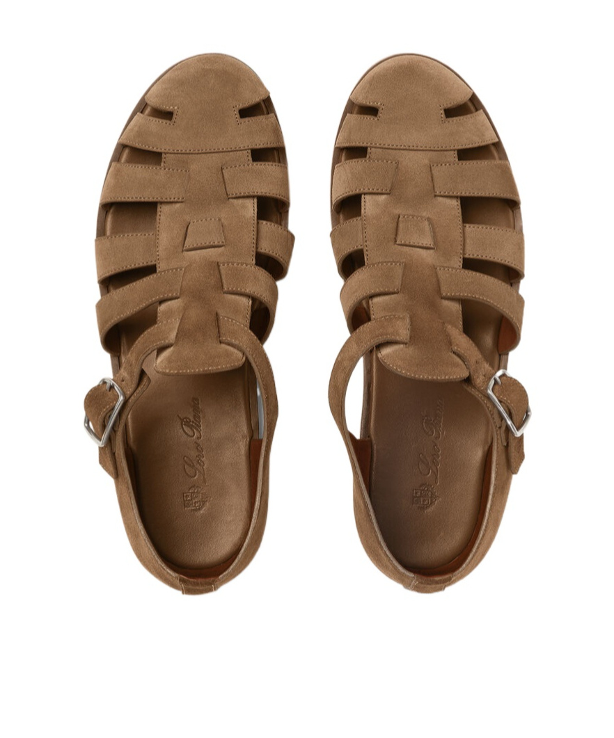 Loro Piana Maxime Walk Sandals In Brown