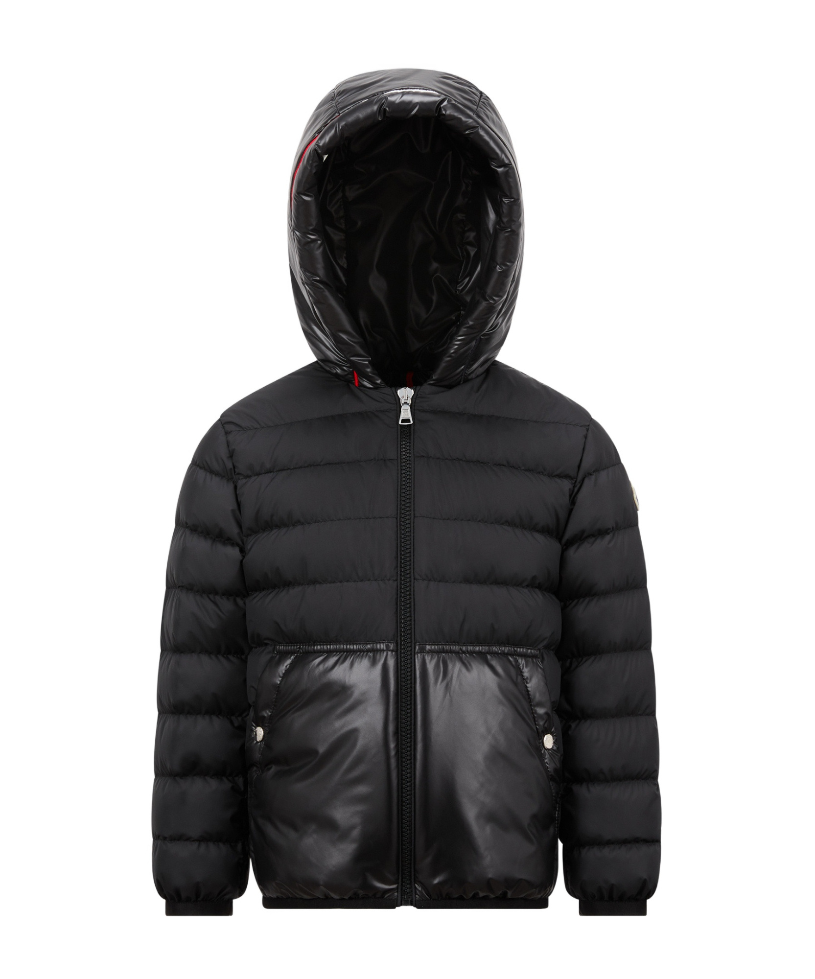 Moncler Arnaldo Hooded Down Jacket In Black