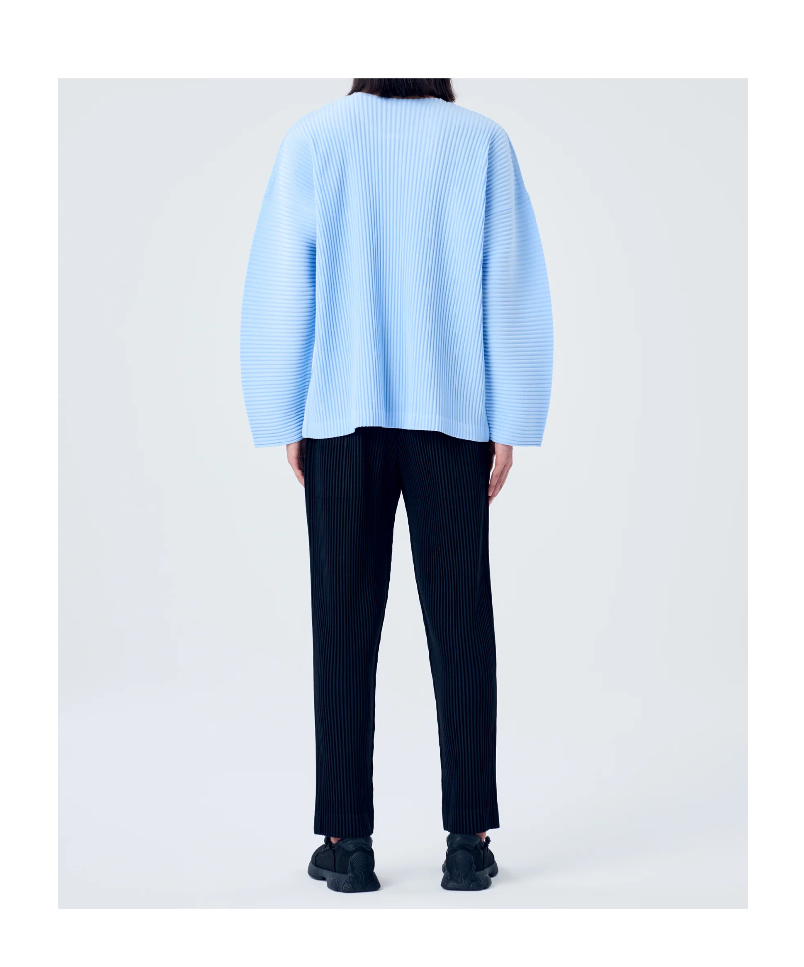 Issey Miyake Elastic Waist Casual Pants In Black