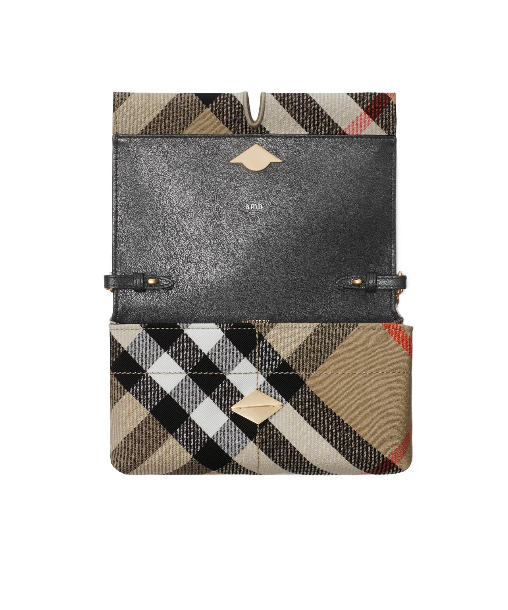 BURBERRY CHECK-PATTERN MINI BAG