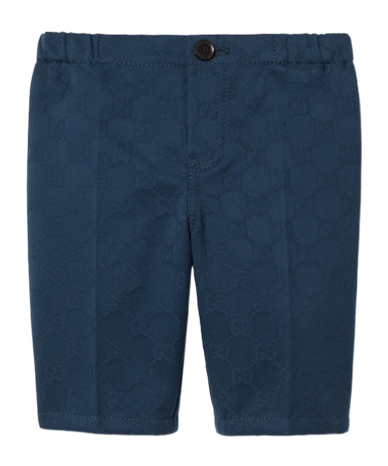 Gucci Elastic Waist Pants In Blue