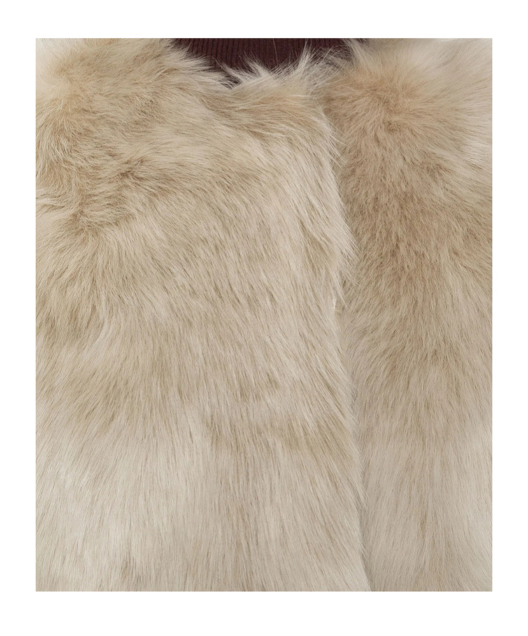 Iro Lamb-fur Cropped Jacket In Neutral
