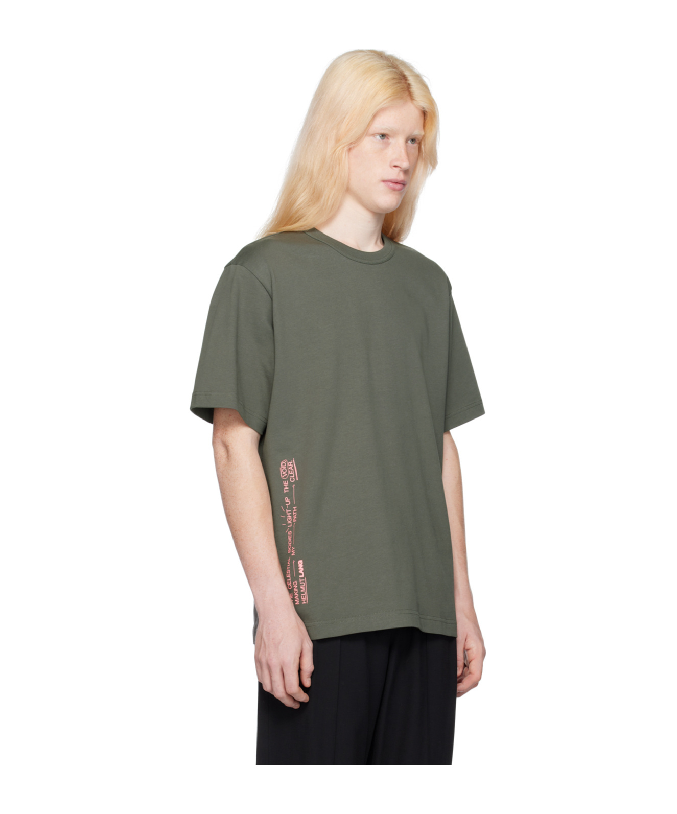 Helmut Lang Item O-neck Short-sleeved T-shirt In Gray