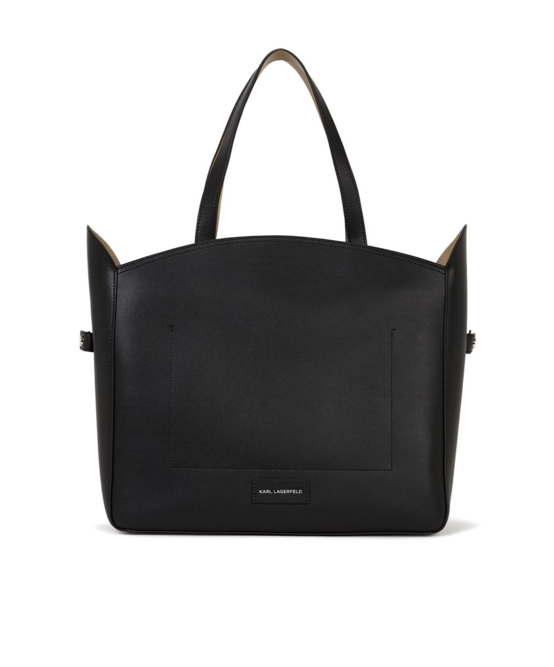 Karl Lagerfeld K/circle Perforated-design Tote Bag In Black