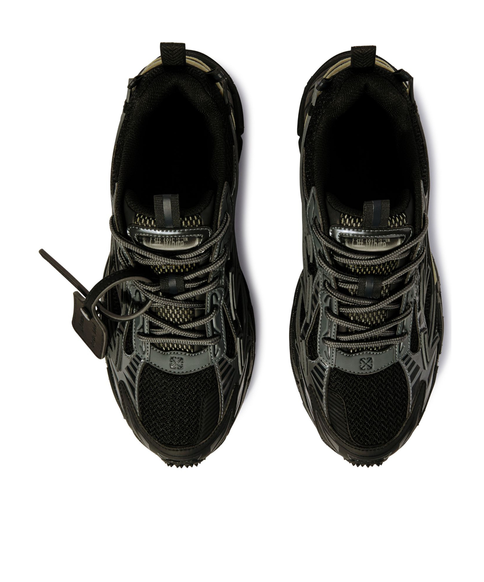 Off-white Be Right Back Panel Sneakers Pull Tab In Black