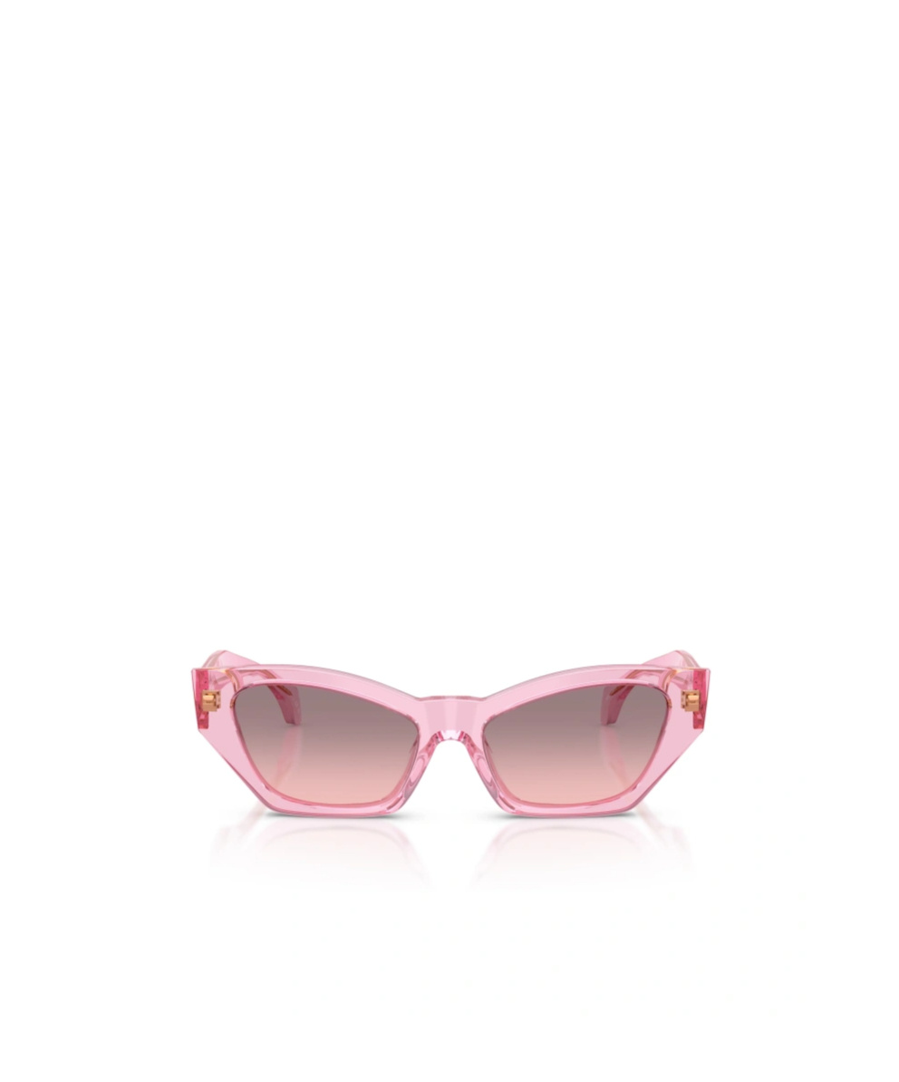 Versace Pink Gradient Square Ladies Sunglasses Ve4492u 551646 53 In Pink