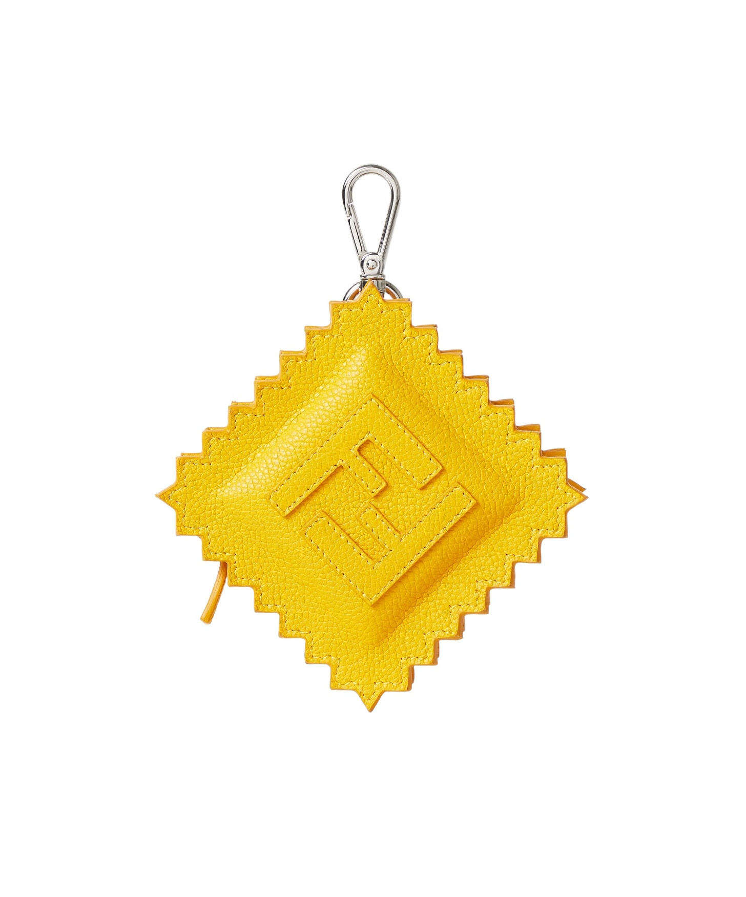 Fendi Raviolo Leather Charm Accessories In Gold