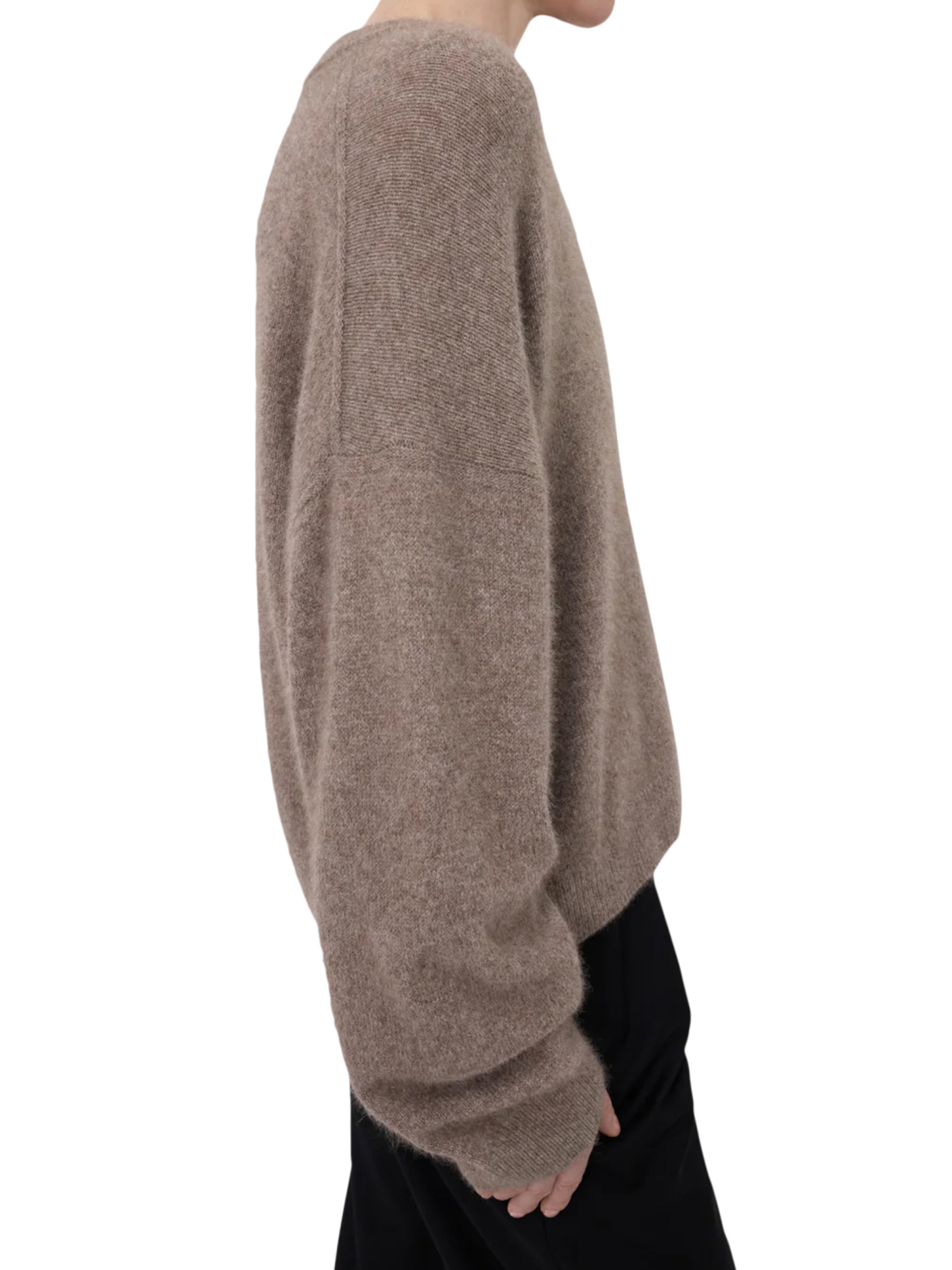 Loulou Studio Tristan Wool And Cotton Blended Sweater In Brown