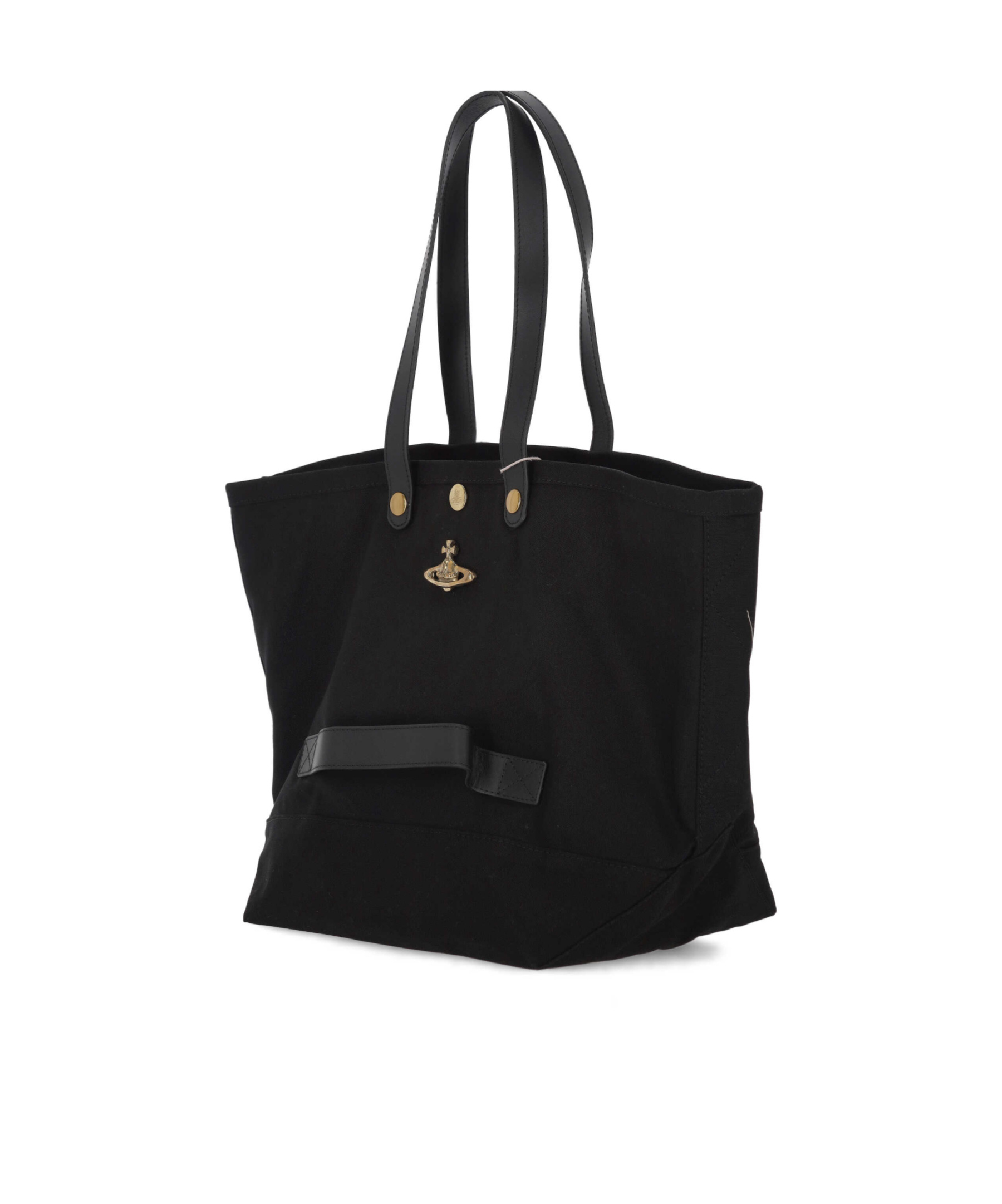Vivienne Westwood Double Handle Tote Bag In Black