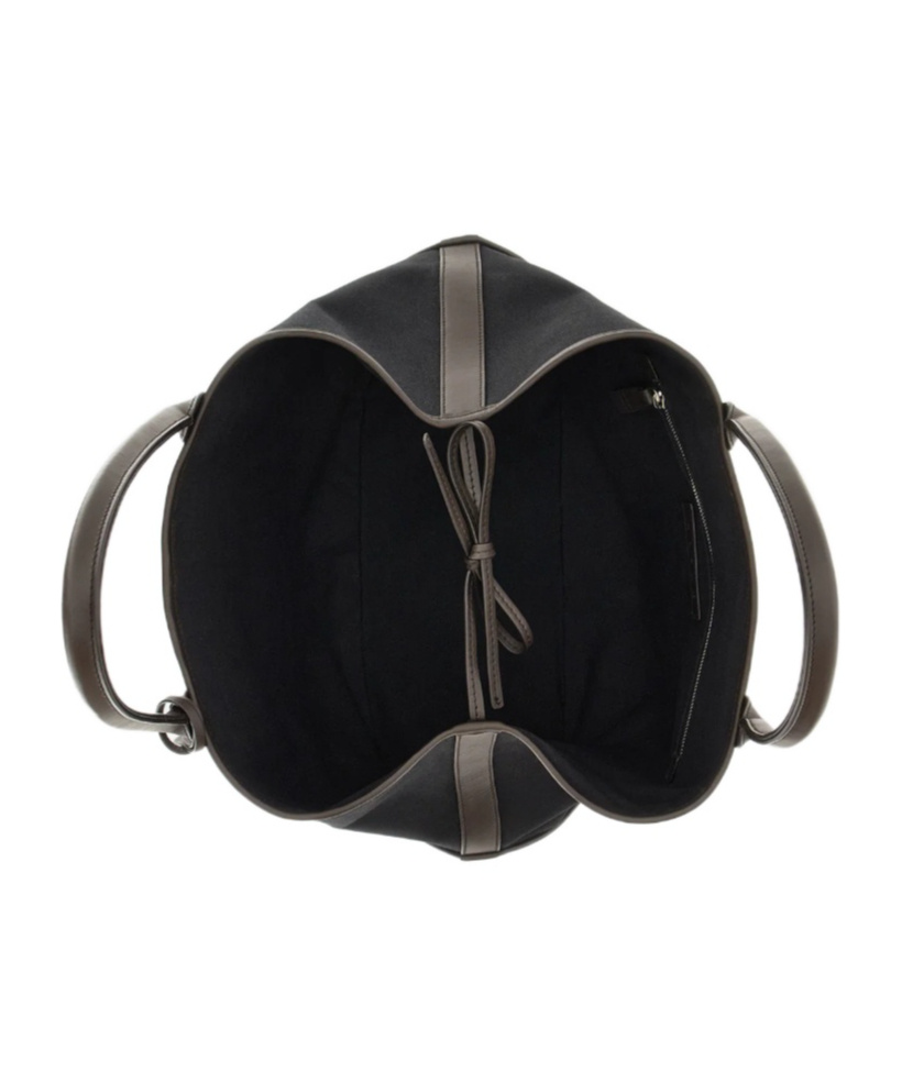 Hogan Script Shopping Bag Medium In Black