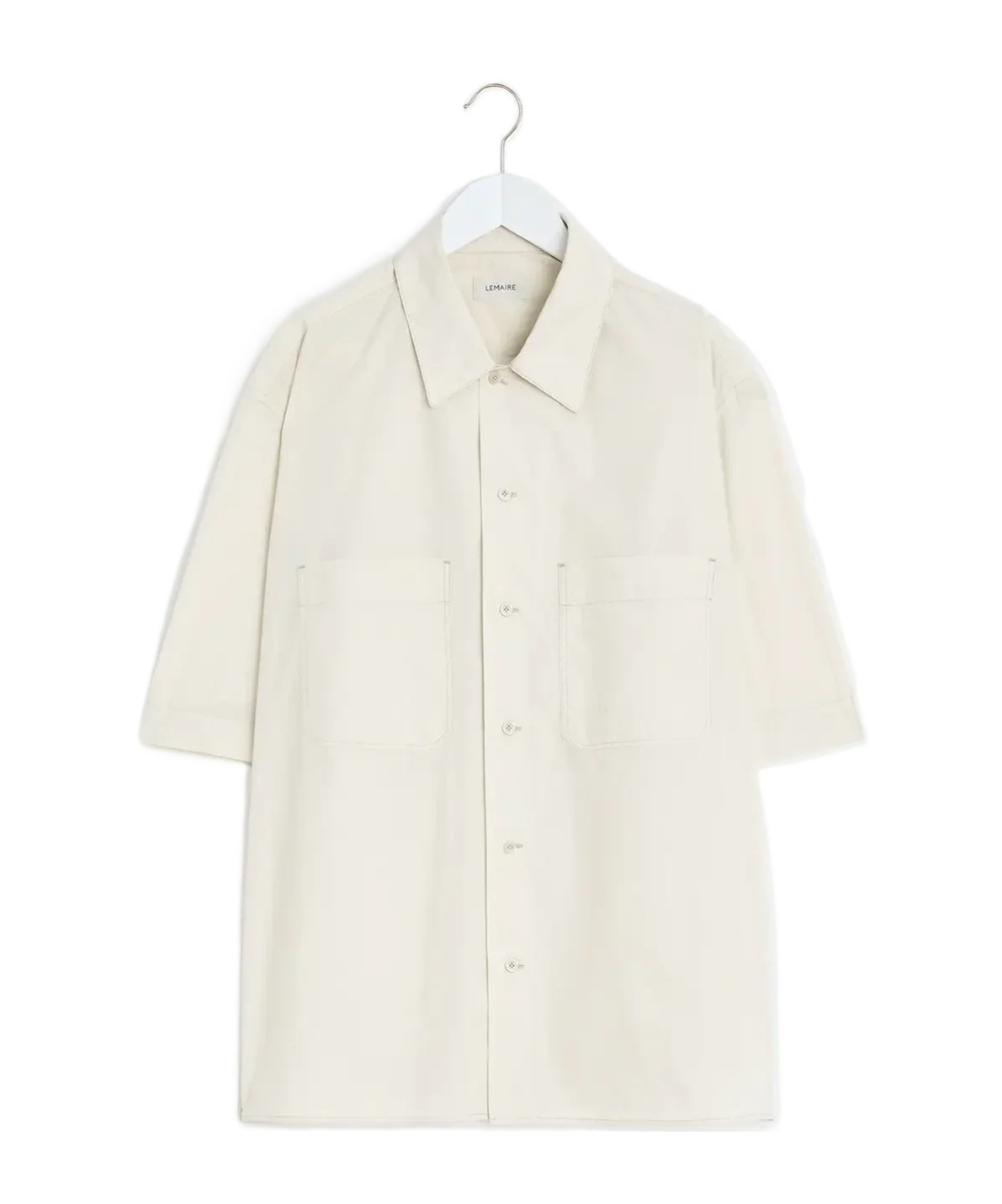 Lemaire Utility Shirt In Almond Milk