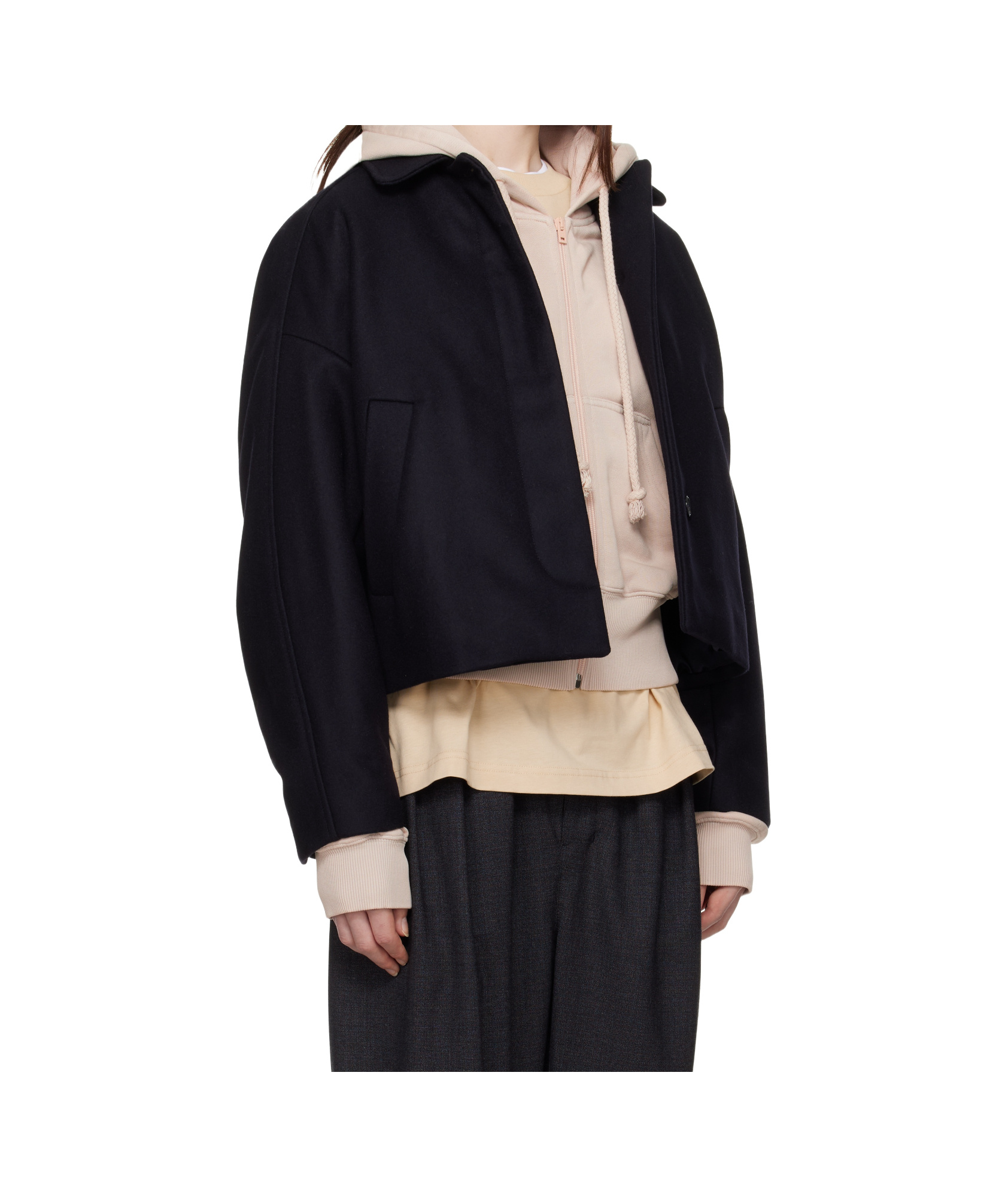 Apc Navy Becca Jacket In Black