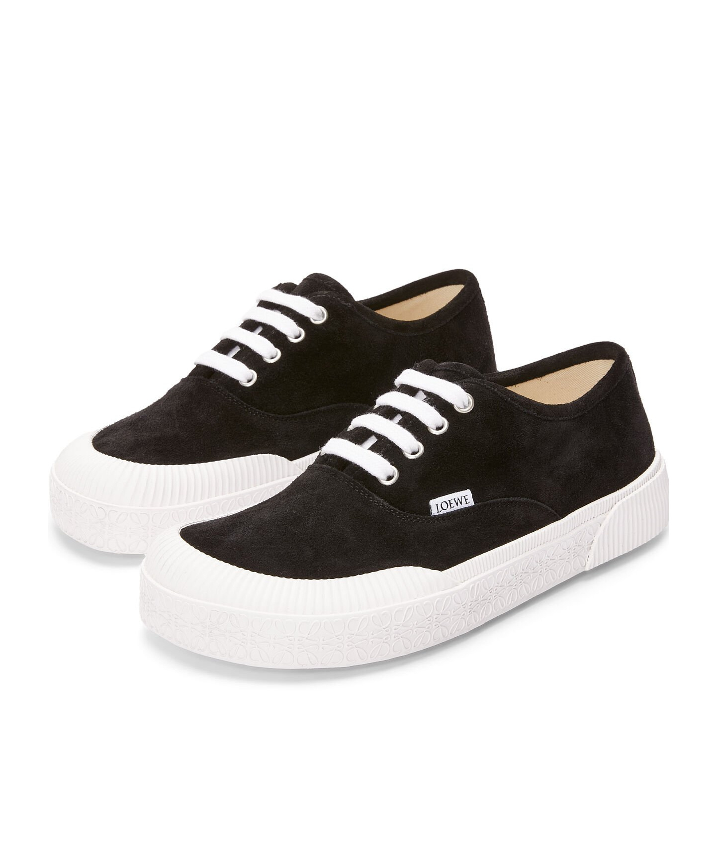 Loewe Terra Vulca Lace-up Sneakers In Black