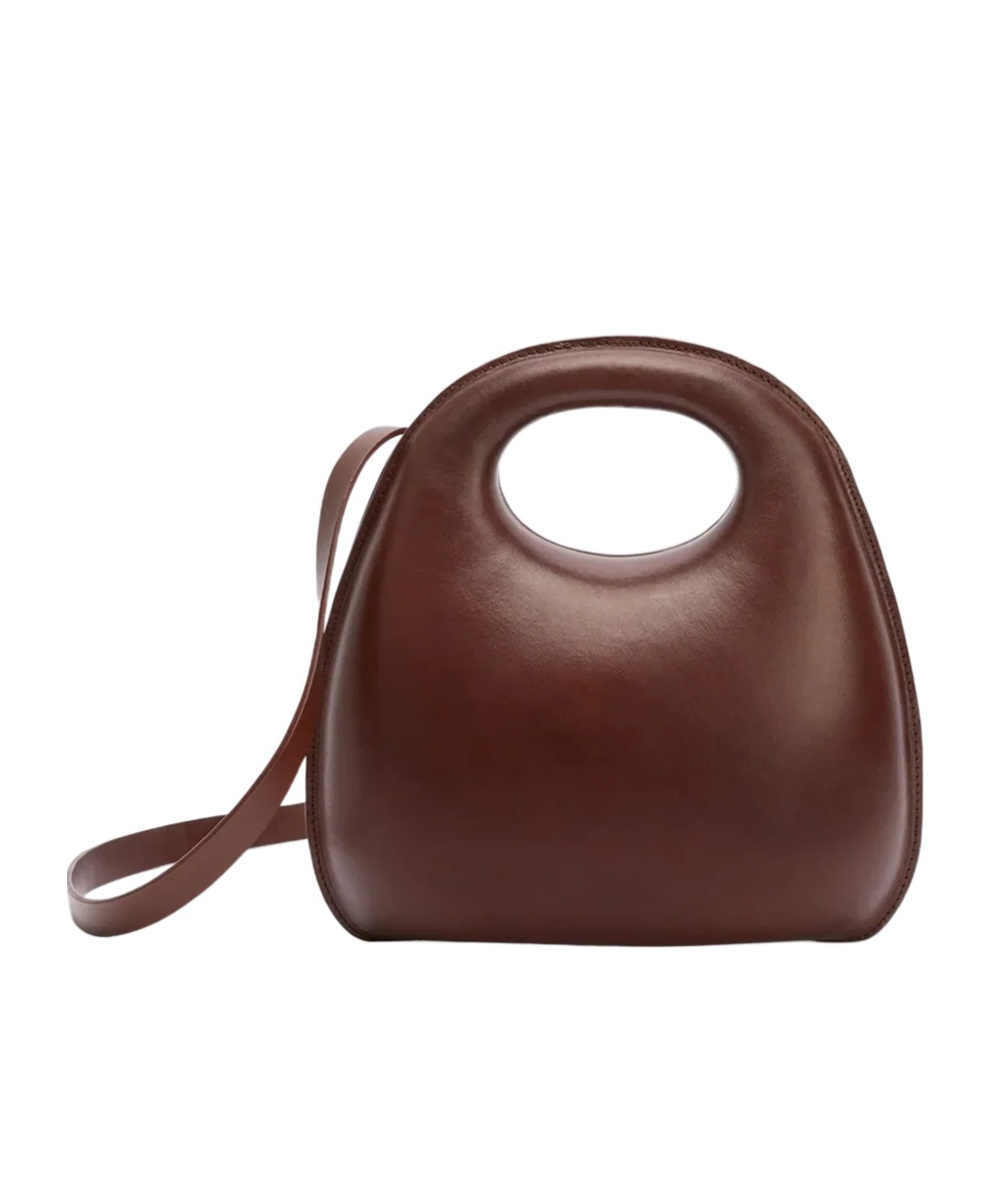 Lemaire Egg Bag In Brown