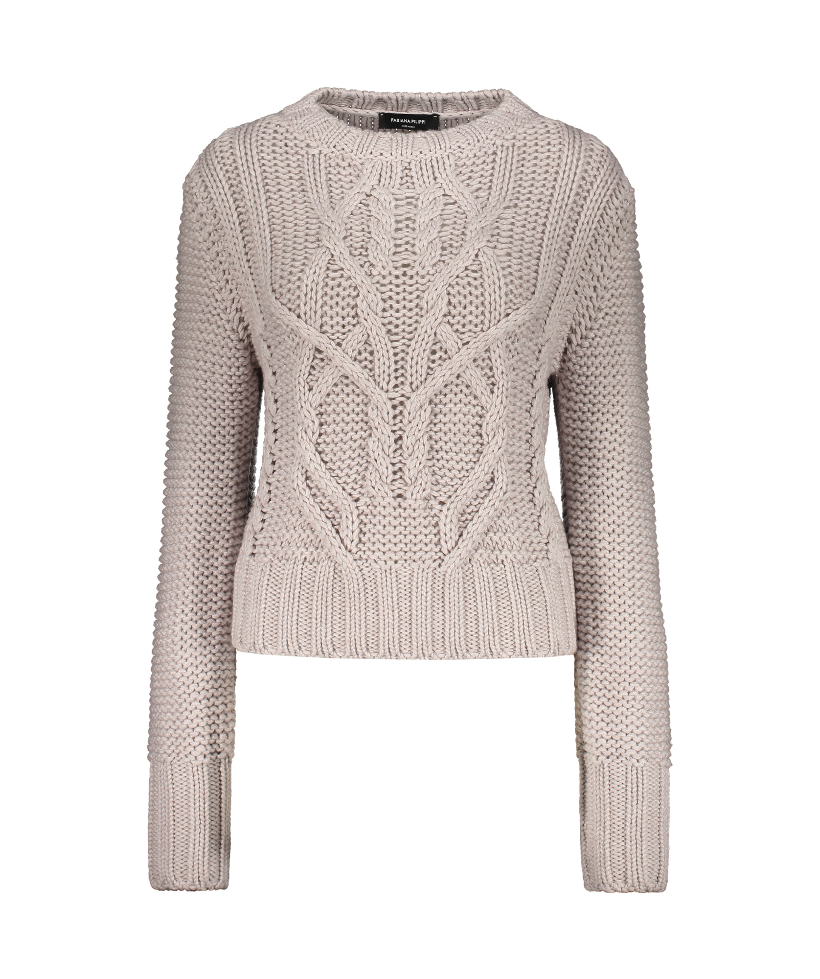 Fabiana Filippi Virgin Wool Sweater In Gray