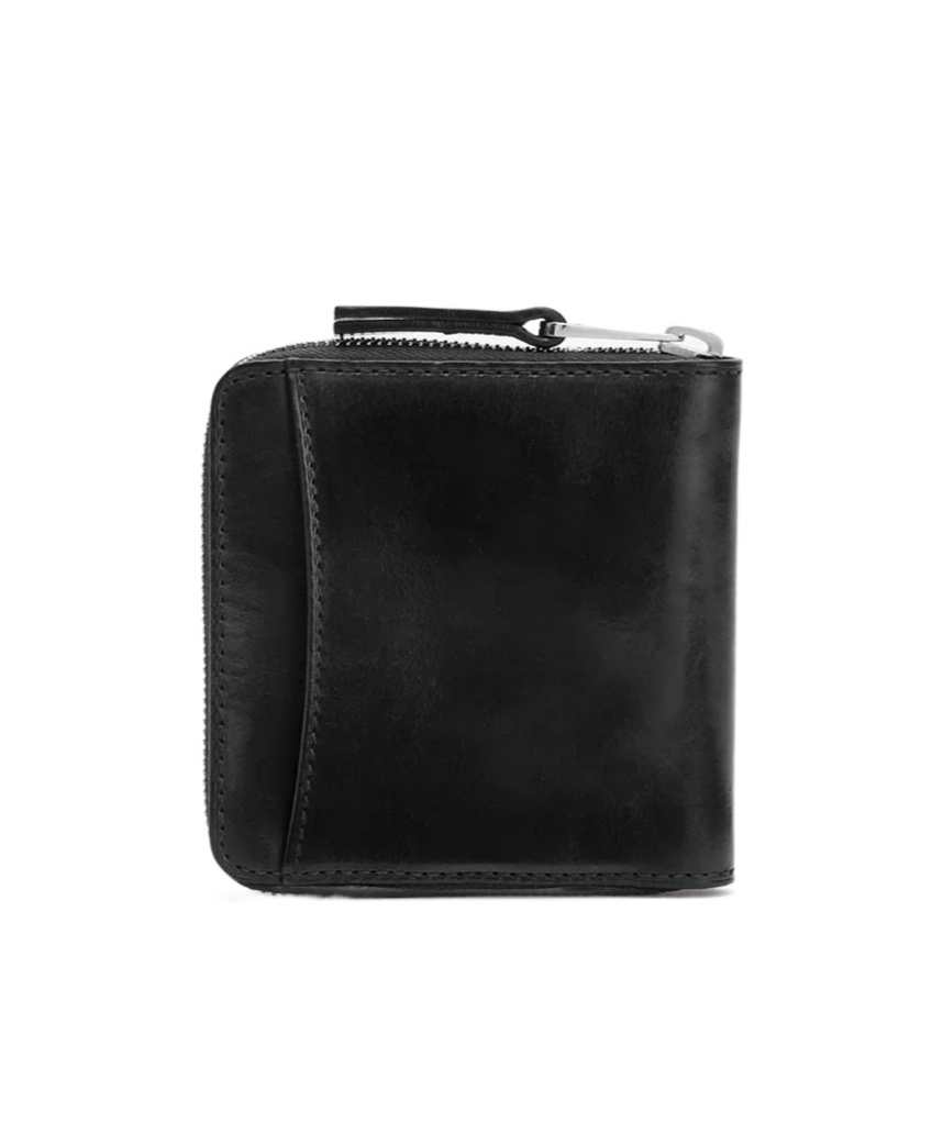 Lemaire Patina Zip Compact Bi Fold In Black