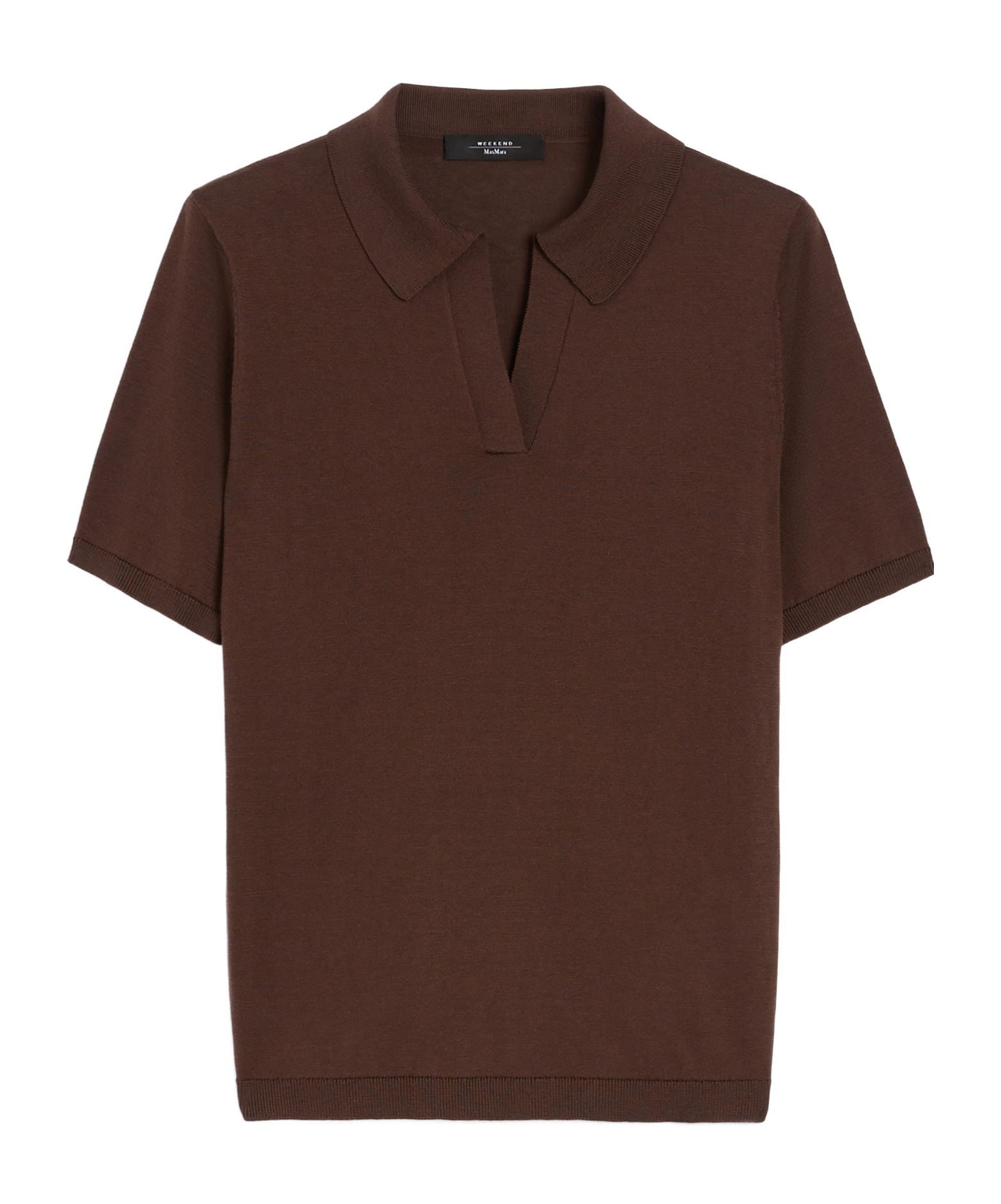 Weekend Max Mara Collar Design Silk Blend Polo Shirt
