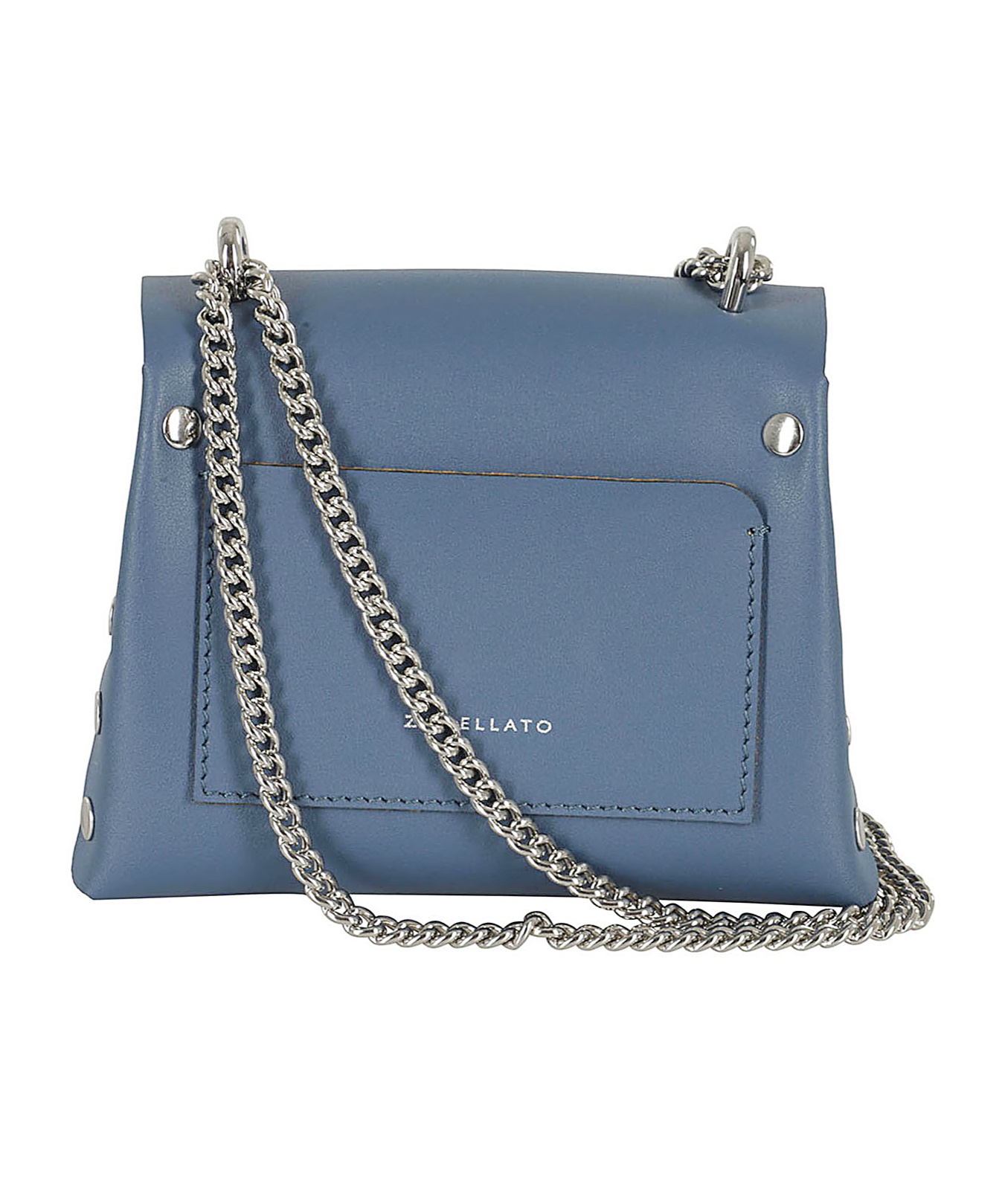 Zanellato Flip Chain Shoulder Bag In Blue