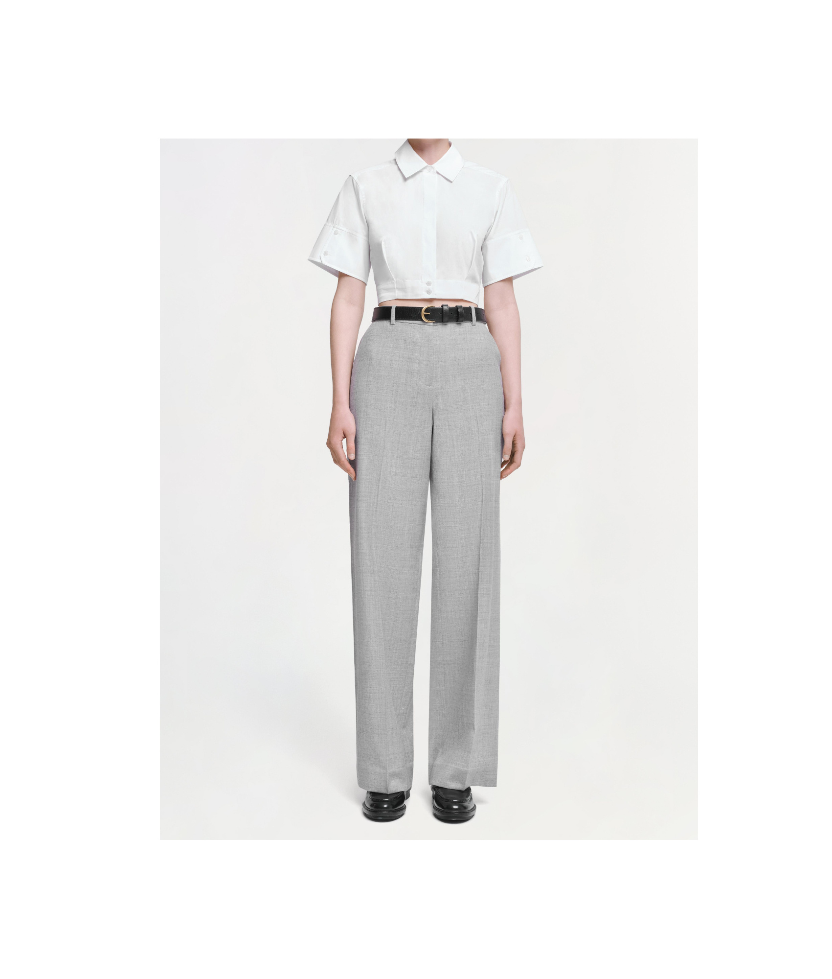 JONATHAN SIMKHAI WOOL CASUAL PANTS