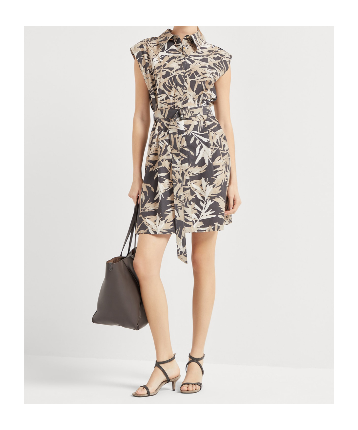 Brunello Cucinelli Multicolor Maxi Dress In Multi