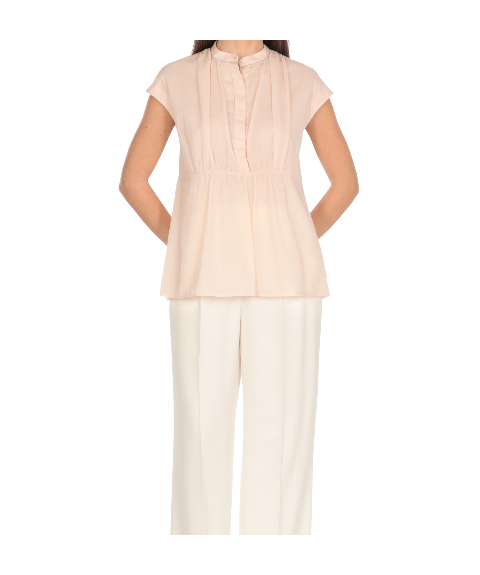 Peserico Pink Cotton Blouse