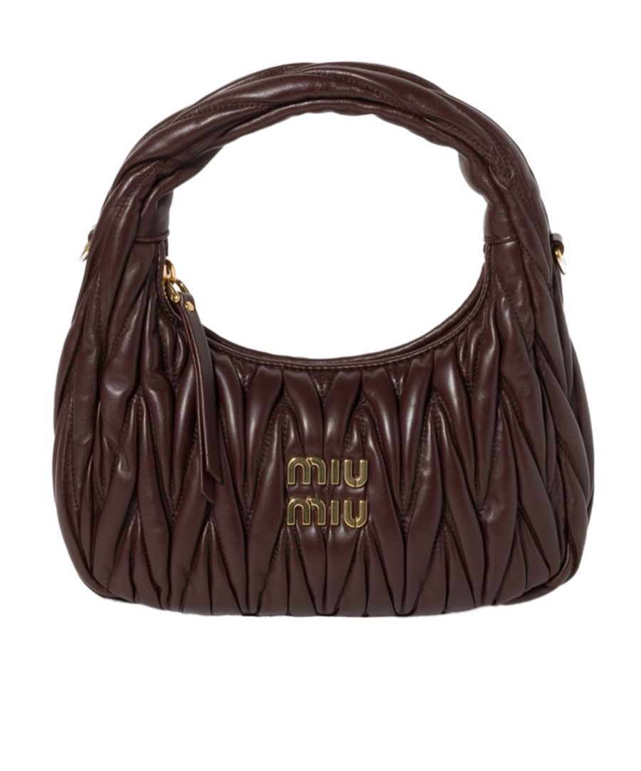 Miu Miu Wander Matelassé Nappa Leather Hobo Bag