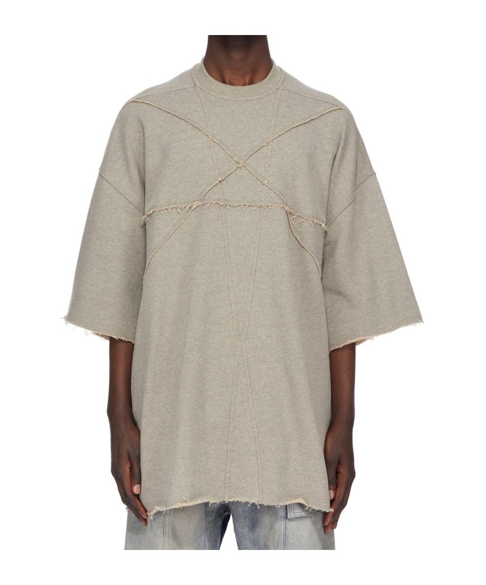 Rick Owens Drkshdw Drkshdw By Rick Owens Man T-shirt Light Grey Size M Cotton In Gray