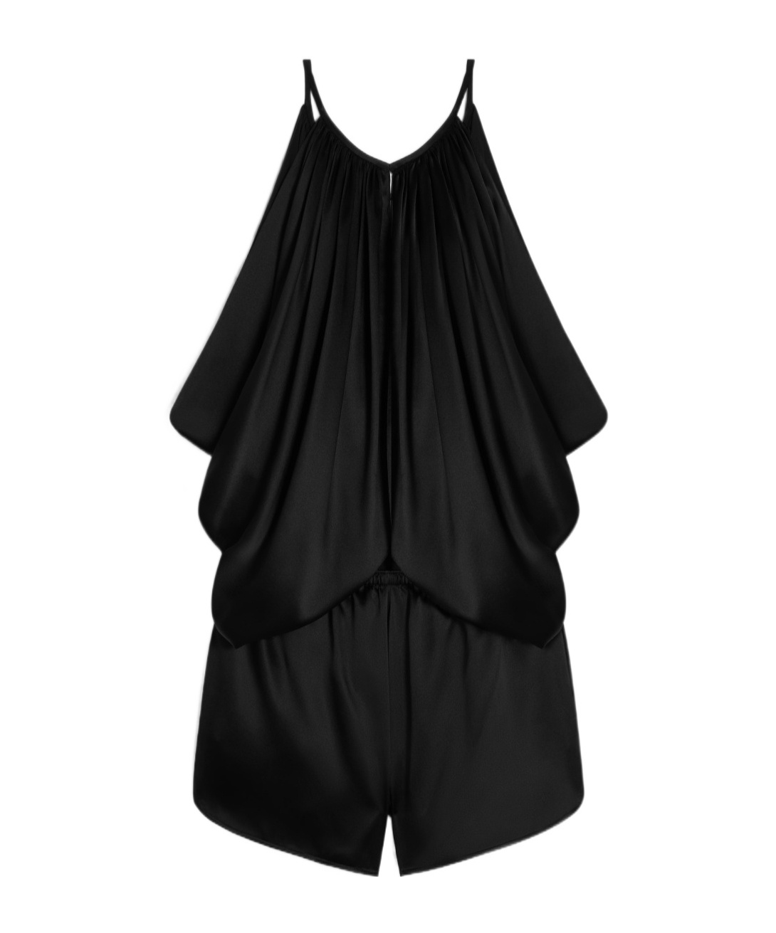 Celine Drop Crepe Jumpsuit In Black
