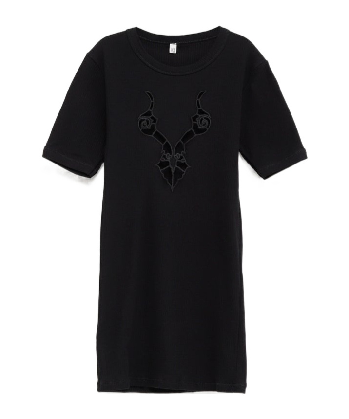 Baserange Cable T-shirt In Black