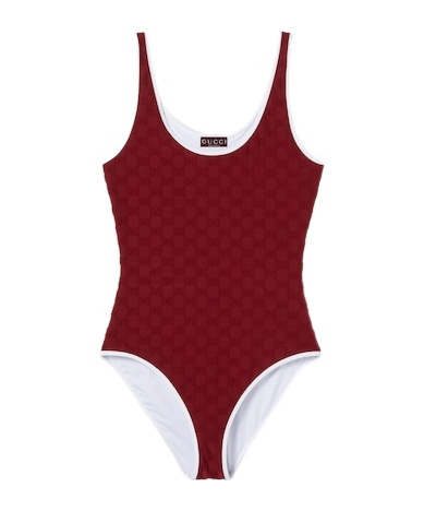 Gucci Gg Terrycloth Jersey Jacquard Swimsuit
