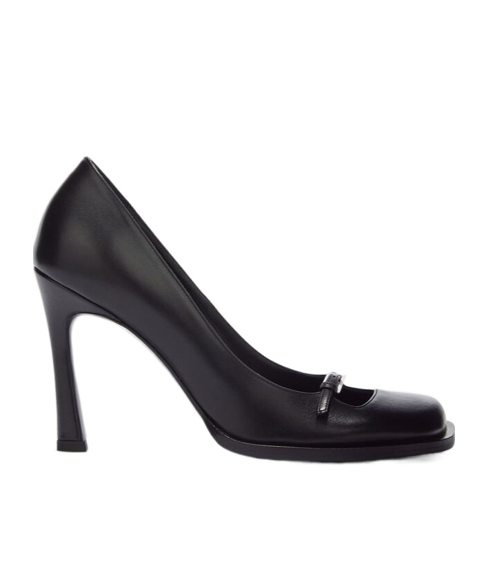 Attico 100mm Leather Pumps In Black