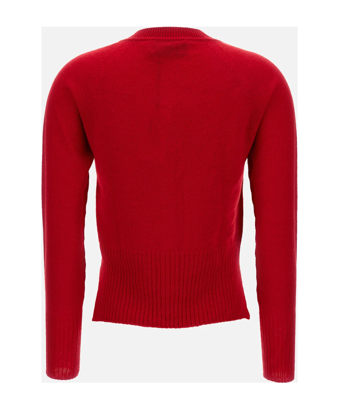 Simone Rocha Long-sleeved Cardigan In Red