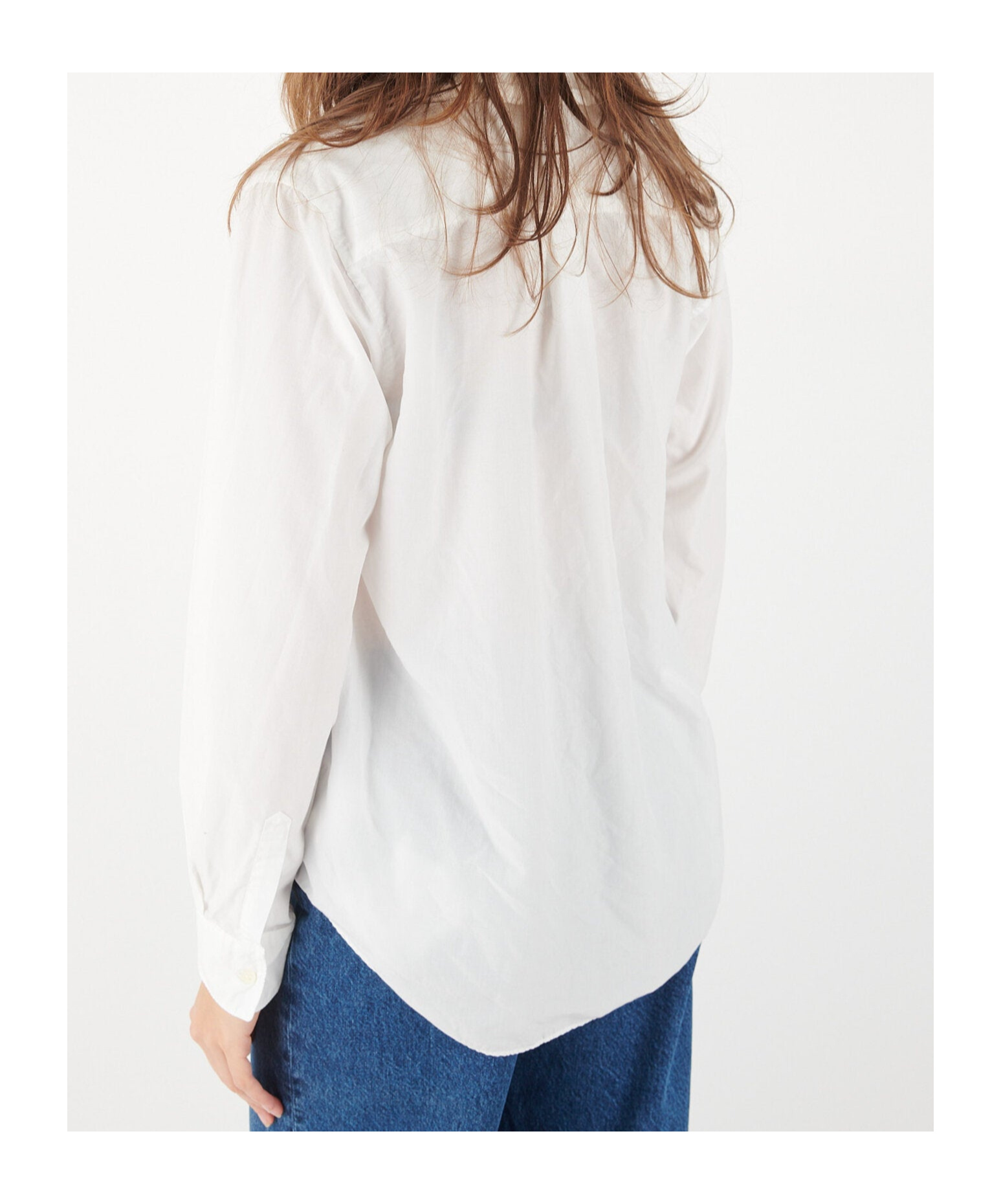 COMME DES GARÇONS ROUND COLLAR SHIRT WHITE