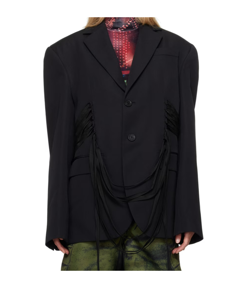 Jean Paul Gaultier Loose-fit Virgin Wool Delaine Blazer