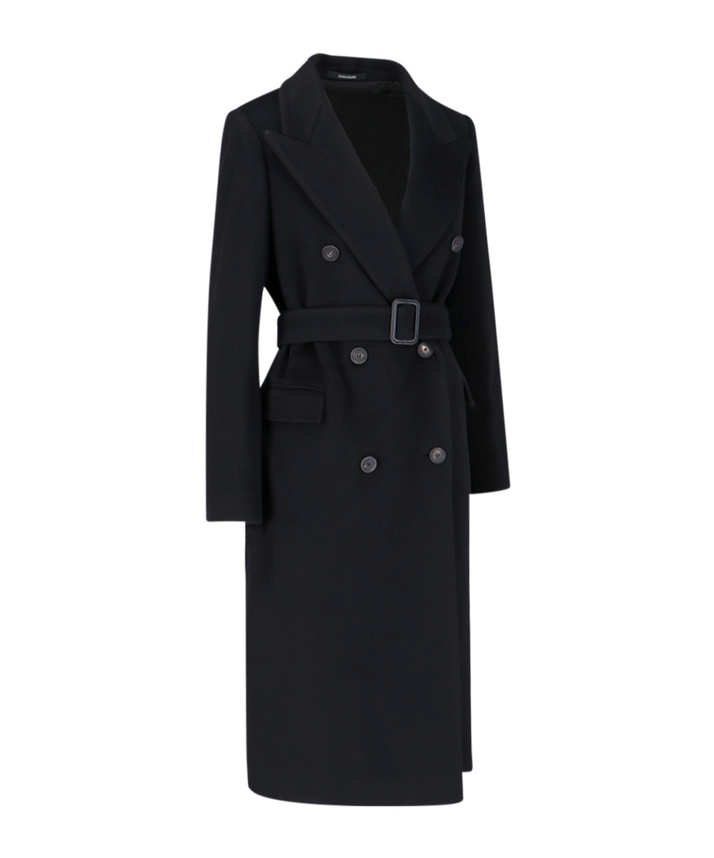 Tagliatore 'jole' Double-breasted Coat In Black