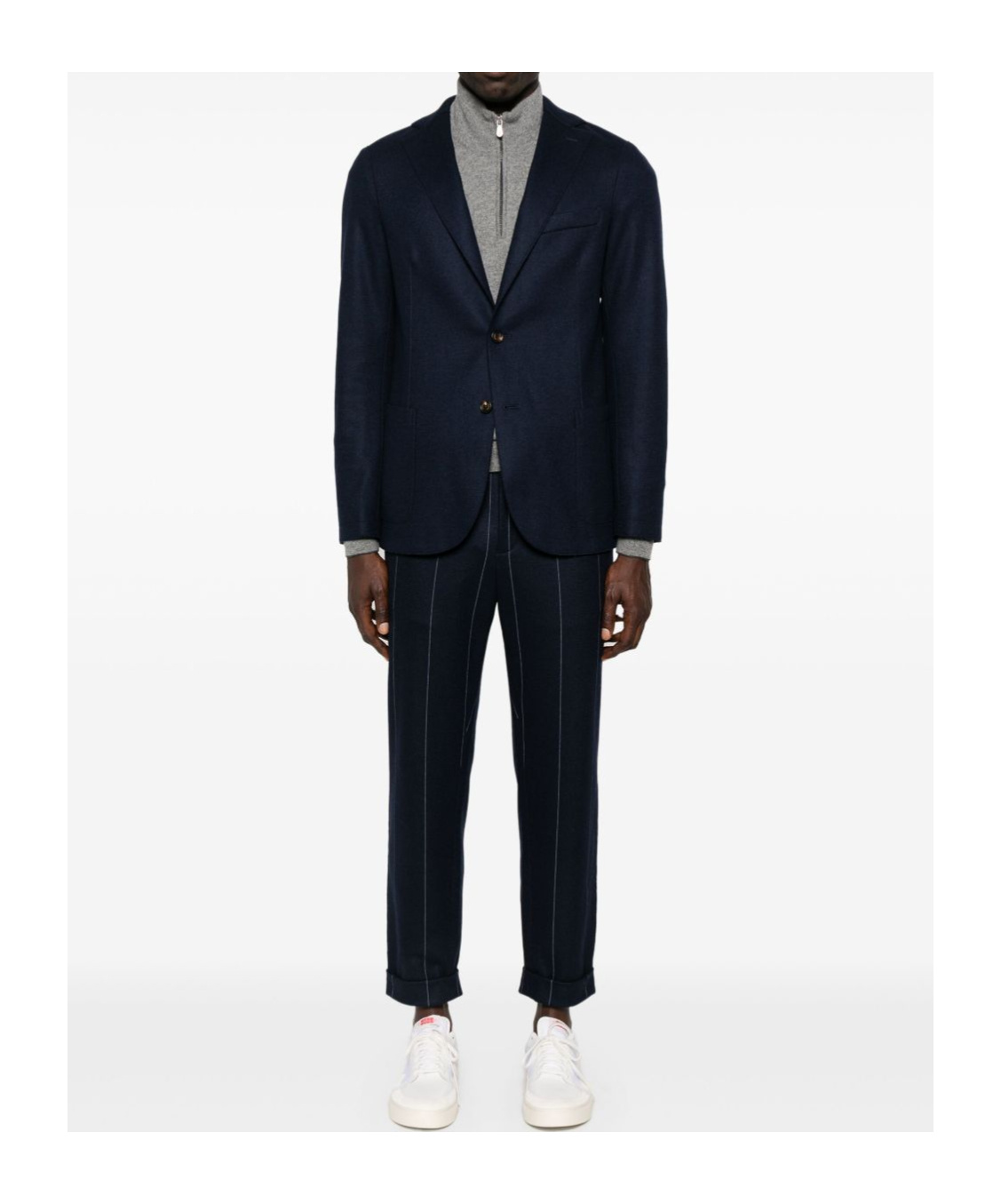 Eleventy Single-breasted Blazer In Blue