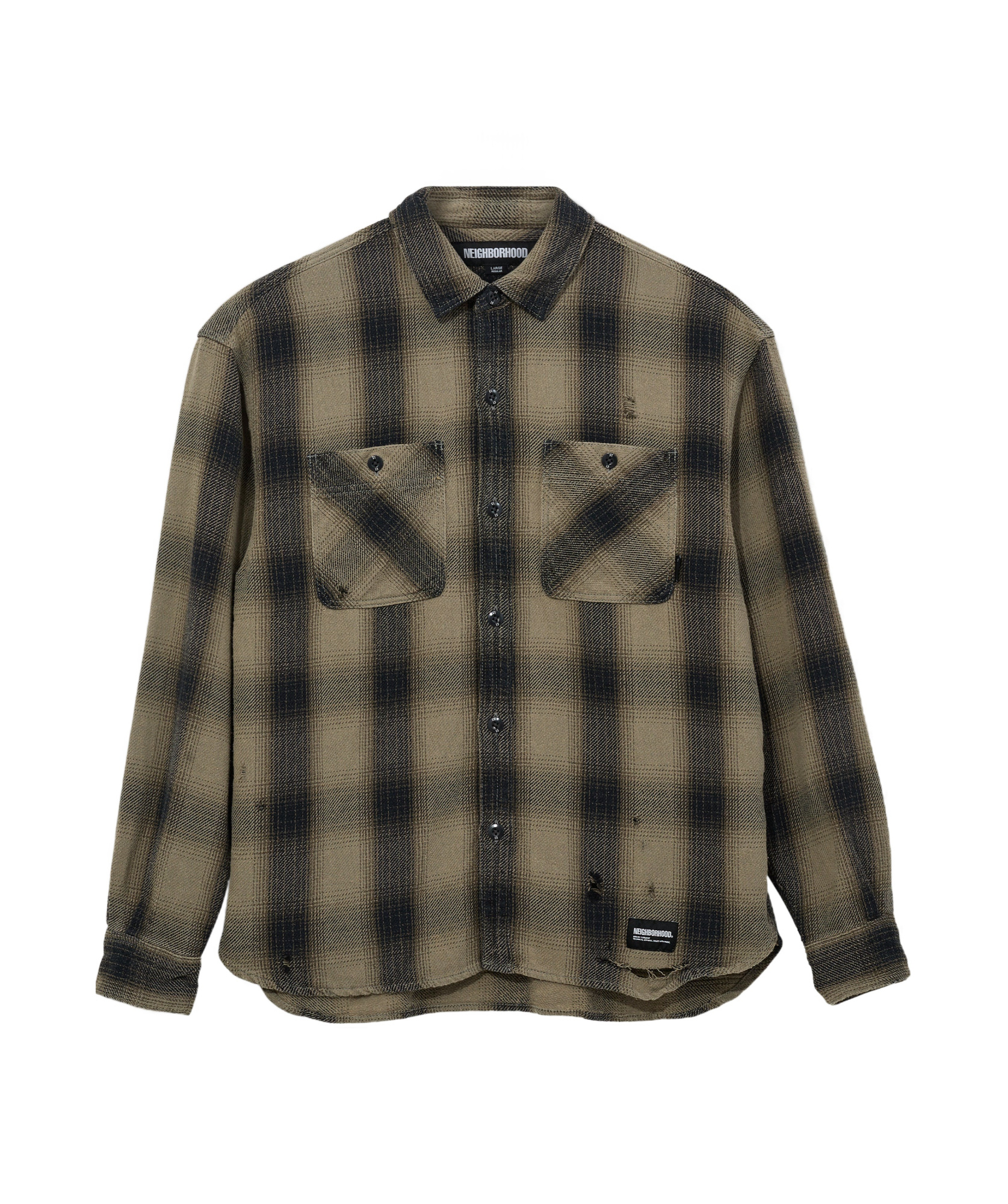 Neighborhood Long-sleeved Shirt In Black