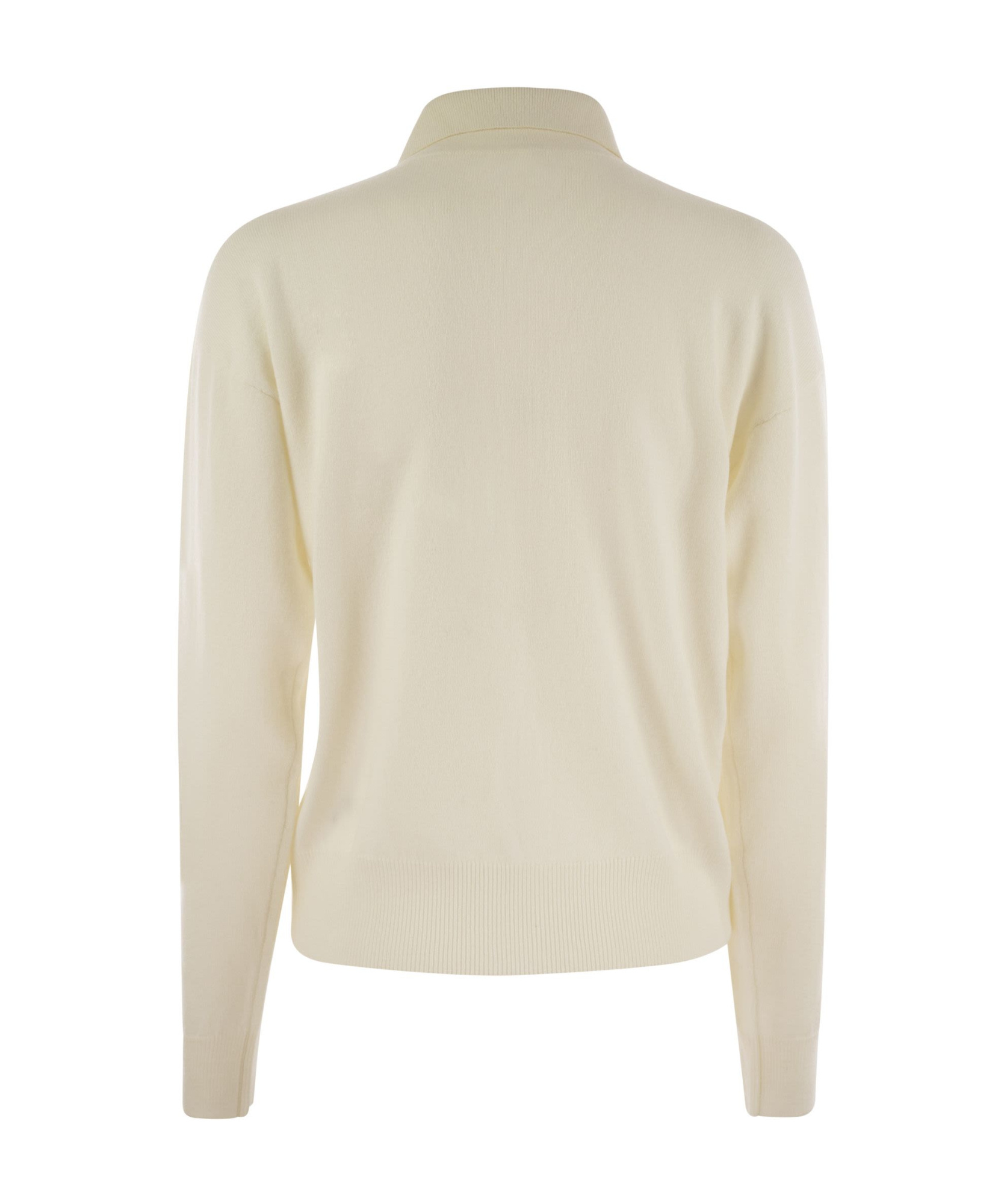 Shop Peserico Chain-link Detailed Drop Shoulder Jumper In Nude